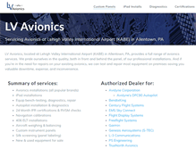 Tablet Screenshot of lvavionics.com